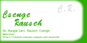 csenge rausch business card